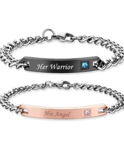 CoupleStar Relationship Bracelets, His and Hers Bracelets [Set of 2]