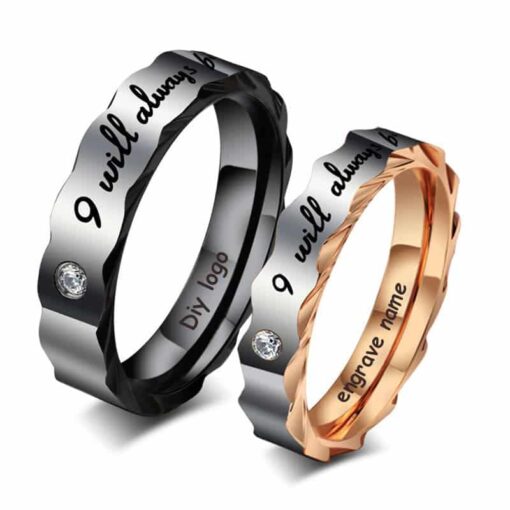 CoupleStar I Will Always Be With You Promise Rings