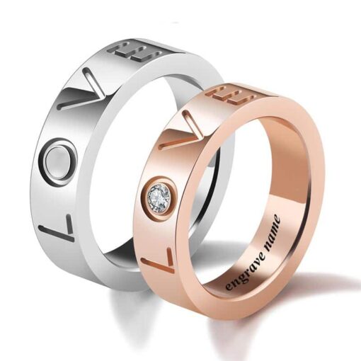 CoupleStar LOVE Couple Promise Rings