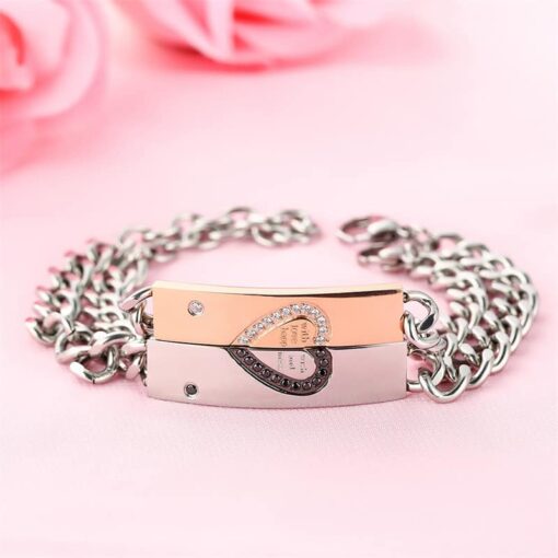 CoupleStar Couple Bracelets With Wish Love and Happiness Bracelets