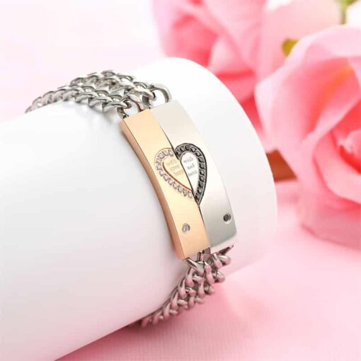 CoupleStar Couple Bracelets With Wish Love and Happiness Bracelets