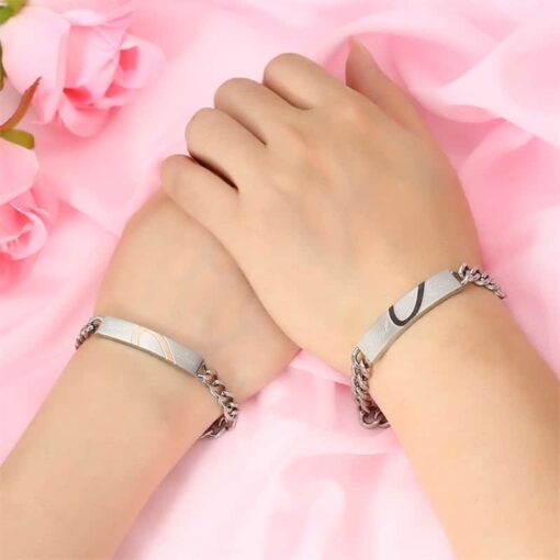 CoupleStar Couples Matching Heart Real Love Bracelets