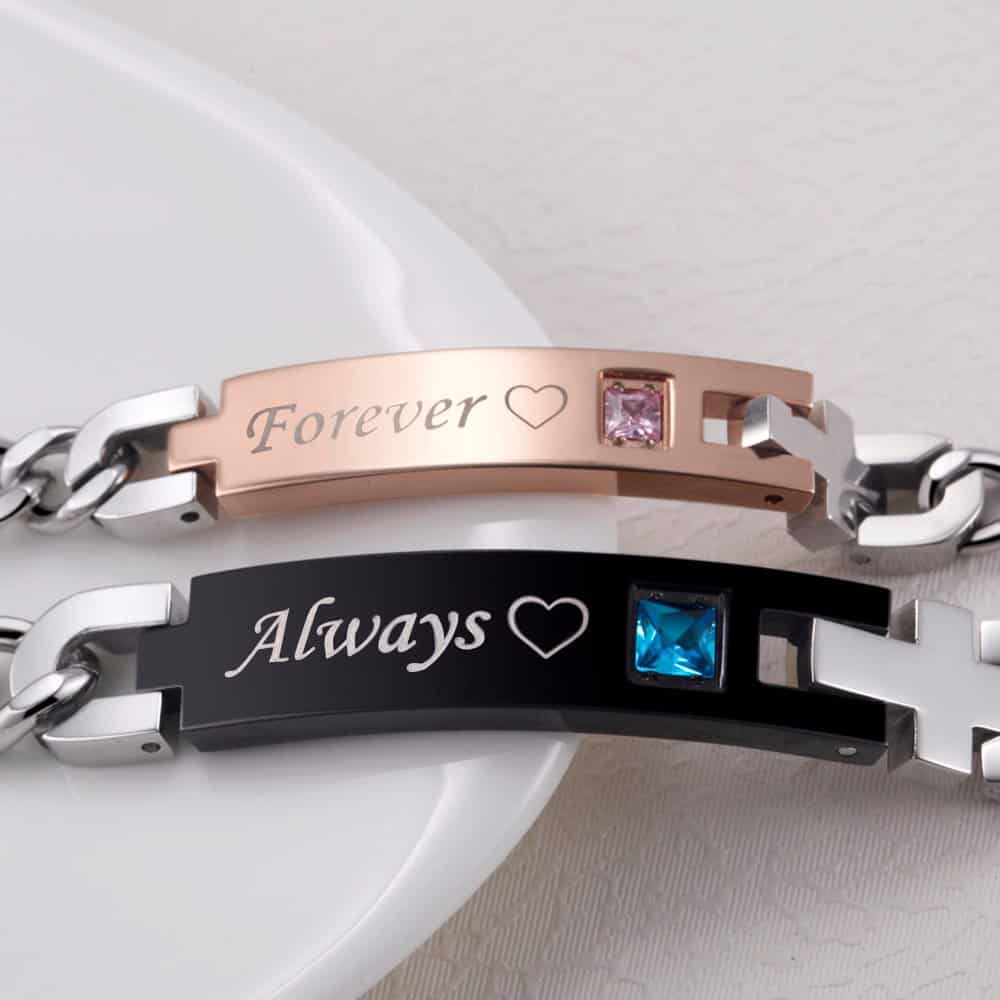 Matching Couple Bracelets for Friendship, Best Friend, His and Her Bra