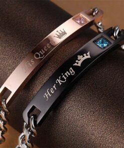 CoupleStar His Queen Her King Relationship Couple Bracelets