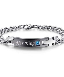 CoupleStar Her King His Queen Cross Bracelets