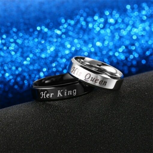 CoupleStar His Queen Her King Promise Rings