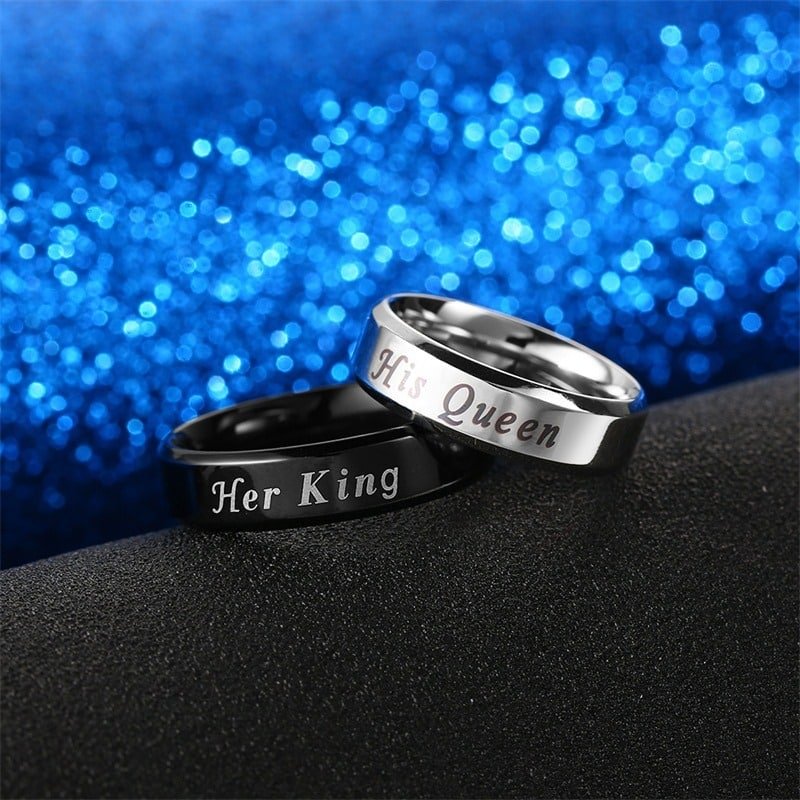 His Queen Her King Promise Rings Couplestar