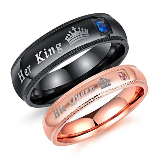 CoupleStar Her King His Queen Rings