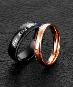 CoupleStar Her King His Queen Rings