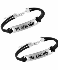 CoupleStar Her King His Queen Rope Chain Bracelets