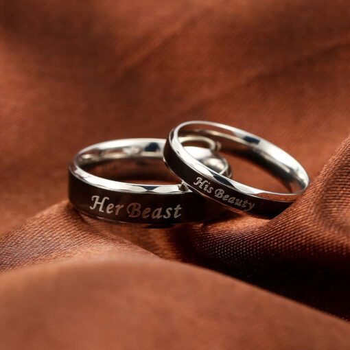 CoupleStar His Beauty Her Beast Rings