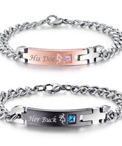 CoupleStar Relationship Bracelets, His and Hers Bracelets [Set of 2]