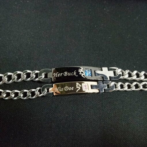 CoupleStar His Doe Her Buck Couple Bracelets [Set of 2]