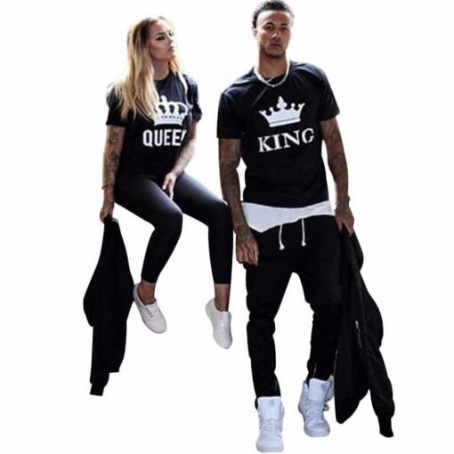 CoupleStar King Queen Matching Couple Shirts