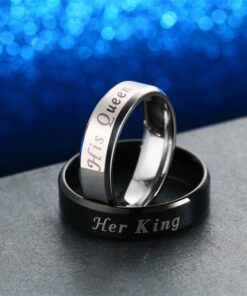 CoupleStar His Queen Her King Promise Rings