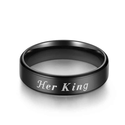 CoupleStar His Queen Her King Promise Rings