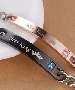 CoupleStar His Queen Her King Relationship Couple Bracelets