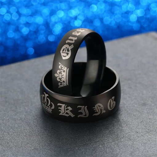 CoupleStar King and Queen Wedding Band Set Ring