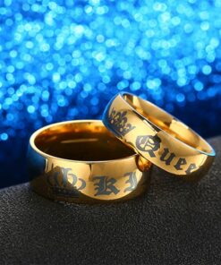 CoupleStar King and Queen Wedding Band Set Ring