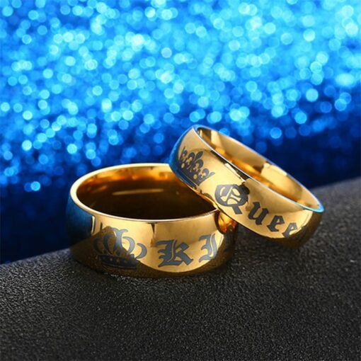 CoupleStar King and Queen Wedding Band Set Ring