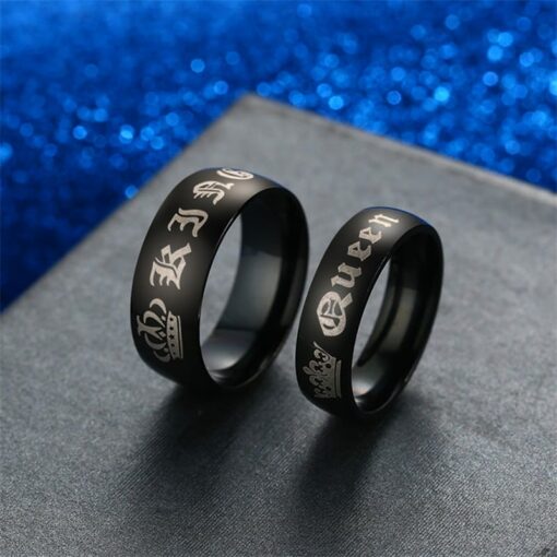 CoupleStar King and Queen Wedding Band Set Ring