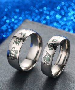 CoupleStar King and Queen Wedding Band Set Ring