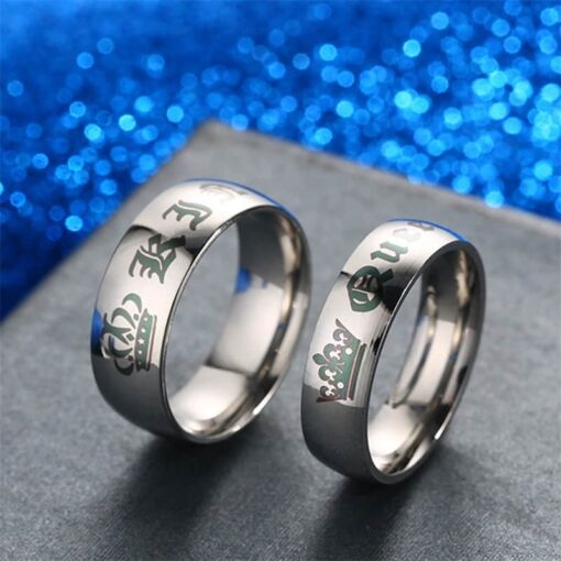 CoupleStar King and Queen Wedding Band Set Ring