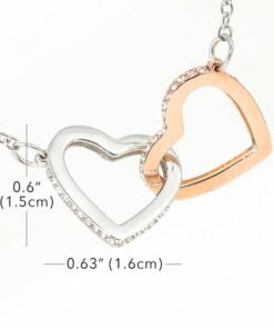 CoupleStar HUSBAND TO WIFE- INTERLOCKING HEART NECKLACE