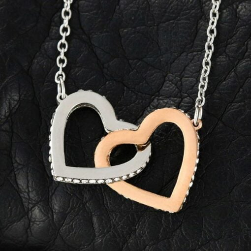 CoupleStar HUSBAND TO WIFE- INTERLOCKING HEART NECKLACE